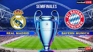 Real Madrid vs Bayern Múnich EN VIVO | Semifinales Liga de Campeones | Partido completo | PES