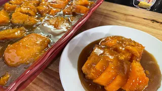 OLD SCHOOL CANDIED YAMS/GLAZED SWEET POTATOES WITH MY SECRET INGREDIENT /HAPPY THANKSGIVING