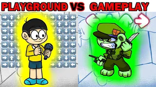 FNF Character Test | gameplay VS playground | VS Nobita Flippy Huggy Wuggy