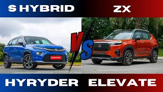 Which BUDGET Friendly Option Is For YOU?  Honda Elevate ZX vs Toyota Hyryder S Hybrid