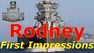 World of Warships- Rodney First Impressions: A Bad Joke? Or New Brawling Beast?