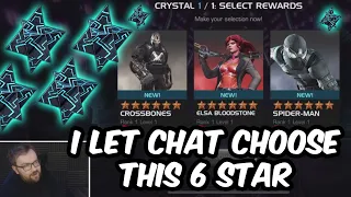 I LET CHAT CHOOSE 6 STAR NEXUS CRYSTAL! - 6x 6 Star Crystal Opening - Marvel Contest of Champions