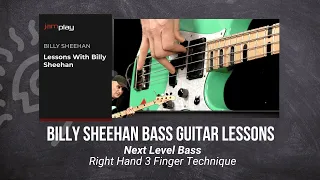 Billy Sheehan Guitar Lesson - Right Hand 3 Finger Technique - JamPlay +  @TrueFireTV