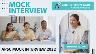 APSC Mock Interview | Hemashree Duarah | Competition Care | APSC/UPSC coaching in Guwahati Assam