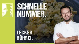 Schnelles Rührei-Rezept in drei Varianten von Steffen Henssler