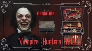Miniature 19th century Vampire Hunters Kit in 1/12th scale