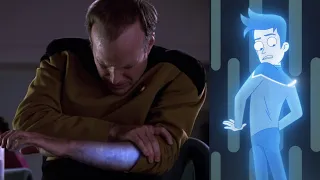 Transporter Accidents CAN Turn you Blue and Glowing . another Star Trek TNG Reference in Lower Decks