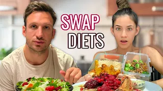 I SWAPPED DIETS WITH MY BOYFRIEND *HUGE FIGHT...*