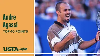 Andre Agassi | Top-10 Points | US Open