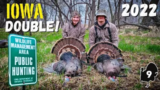 PUBLIC LAND Iowa Turkey Hunting! | (DOUBLE UP)