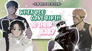 When you gave birth to their baby 👶 - JJK Boys Reaction