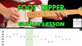 FOOT TAPPER - Guitar lesson (with tabs & chords) - The Shadows