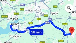 Drop to drop RUNCORN to KNUTSFORD (M56 M6) THE NORTH WEST UK 2024