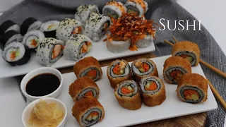 Sushi ganz einfach selbst machen | Maki Sushi / Inside-Out, Crispy & Crunchy Sushi | Suşi Tarifi