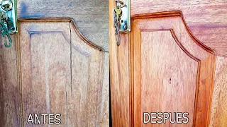 "COMO REPARAR UNA PUERTA DE MADERA" Rajadura - Agujero  MUY FACIL - Repair wooden Door - Luis Lovon