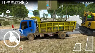 Dump Truk Ikut Proyek Pengaspalan Jalan | ES Truck Simulator ID v2.0