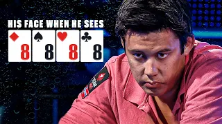 Four Of A Kind (QUADS) Compilation ♠️ PokerStars