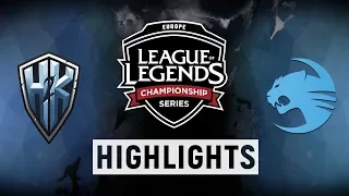 H2K vs. ROC - EU LCS Week 6 Day 1 Match Highlights (Summer 2018)