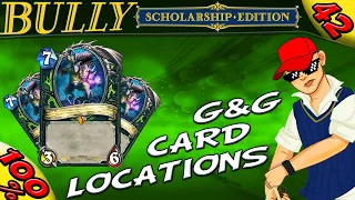 Bully SE :: ALL G&G CARD LOCATIONS [100% Walkthrough]
