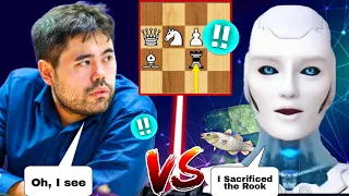 Can GENIUS Hikaru Nakamura Defeat the World's No. 1 AI Stockfish 16 at Chess | Chess | Chess com