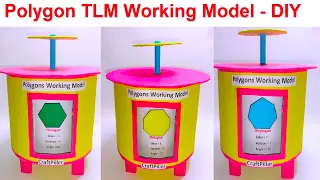 polygon working model (maths TLM model ) science project | craftpiller @howtofunda