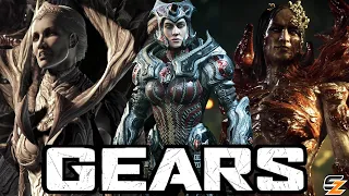 Gears of War Story Lore - All QUEEN MYRRAH Cutscenes So Far! (Gears Cutscenes Movie)