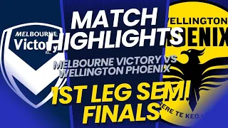 Melbourne Victory vs Wellington Phoenix | All Goals and Highlights | A League | 1st Leg Semi Final