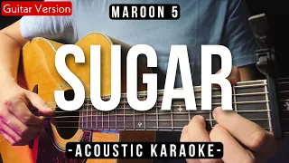 Sugar [Karaoke Acoustic] - Maroon 5 [HQ Audio]