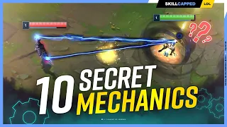 10 SECRET MECHANICS that ONLY PROS Use - League of Legends