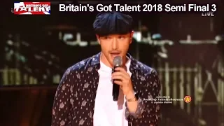 Aleksandar Mileusnic STYLISH SINGING  Britain's Got Talent 2018 Semi Final 3 BGT S12E10