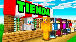 Abri una TIENDA para YOUTUBERS en Minecraft!! 😨🛒😁 con SPARTA y RAPTORGAMER - Alexy