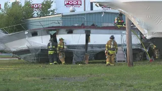 Boat catches fire at South Portland marina