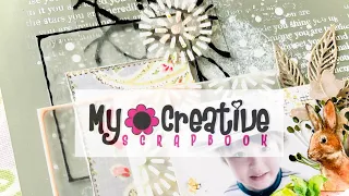 Hello Lovely - Scrapbooking process video - My Creative Scrapbook - March LE Kit