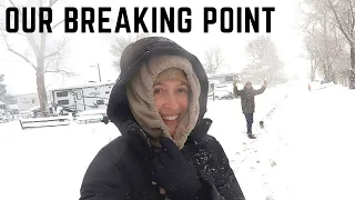 We Hit Our Breaking Point While Camping in a Snowstorm