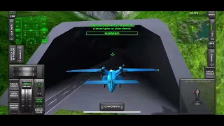 I successfully flew through a tunnel in turboprop flight simulator