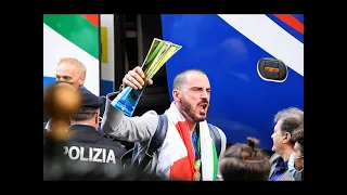 Euro 2020: Leonardo Bonucci screams into TV camera after Italy are crowned champions over England