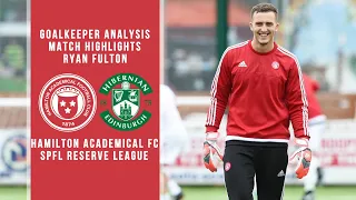Goalkeeper Analysis Clips | Ryan Fulton | Hamilton vs Hibernian (Highlights)