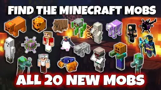 Find The Minecraft Mobs -  ALL 20 NEW MINECRAFT MOBS [Roblox]