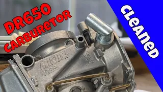 I clean a DR650 carburetor.