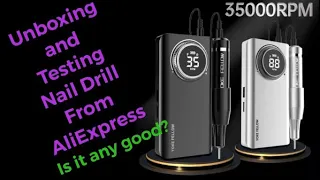 AliExpress Nail Art Haul 36 | Unboxing and Reviewing Nail Drill | Testing E-file