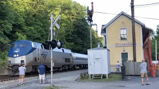Amtrak Picks Up Passengers At Second Least Used Stop In America. CSX, Thurmond West Virginia Trains!