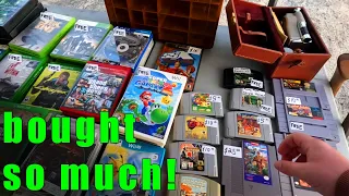 This Flea Market had SO MANY VIDEO GAMES!