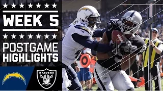 Chargers vs. Raiders | NFL Week 5 Game Highlights