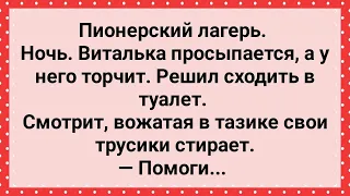 У Витальки в Лагере Случилась Эрекция! Сборник Свежих Анекдотов! Юмор!