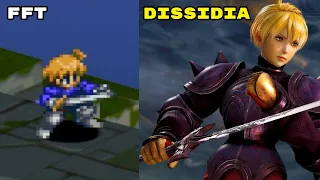 Final Fantasy Tactics Ramza Beoulve Abilities/Attacks vs Dissidia NT Comparison (1997 vs 2018)