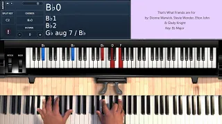 That's What Friends Are For (by Dionne Warwick) - Piano Tutorial