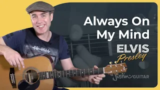 Always On My Mind Easy Guitar Lesson | Elvis Presley