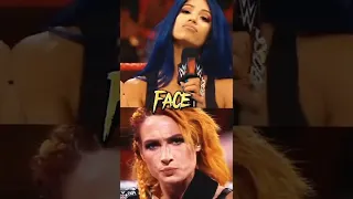 Sasha banks vs Becky Lynch 🔥💥 #wwe #short #wrestler