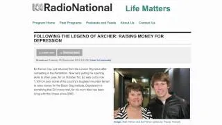 'Life Matters' ABC Radio National - Alex and Ed Fernon