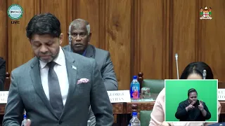 Fijian Attorney-General updates Parliament on measures to ease international food and fuel prices.